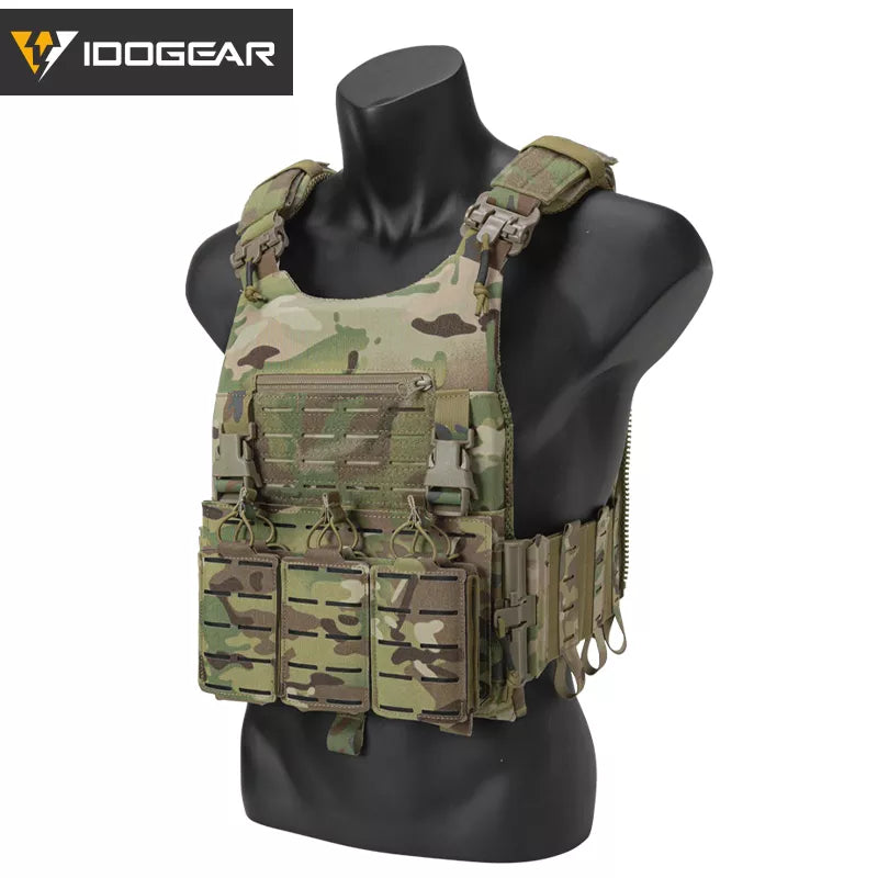 IDOGEAR Quick Release Plate Carrier with 5.56 Magazine Pouch